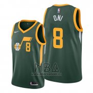 Camiseta Utah Jazz Miye Oni NO 8 Earned 2019-20 Verde