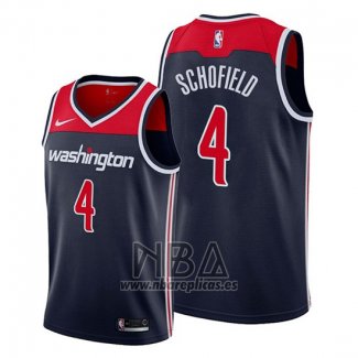 Camiseta Washington Wizards Admiral Schofield NO 4 Statement 2019-20 Azul