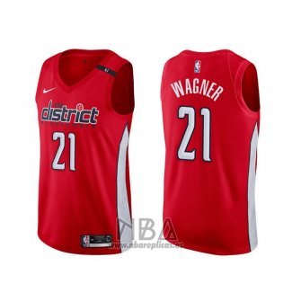 Camiseta Washington Wizards Moritz Wagner NO 21 Earned Rojo