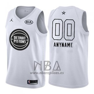 Camiseta All Star 2018 Detroit Pistons Nike Personalizada Blanco