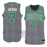 Camiseta Boston Celtics Jaylen Brown NO 7 Navidad 2018 Verde