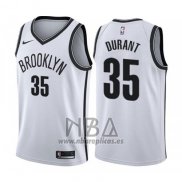 Camiseta Brooklyn Nets Kevin Durant NO 35 Association 2019-20 Blanco