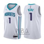 Camiseta Charlotte Hornets Malik Monk NO 1 Association 2017-18 Blanco