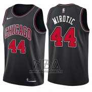 Camiseta Chicago Bulls Nikola Mirotic NO 44 Statement 2017-18 Negro