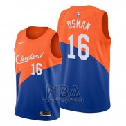 Camiseta Cleveland Cavaliers Cedi Osman NO 16 Ciudad Edition Azul