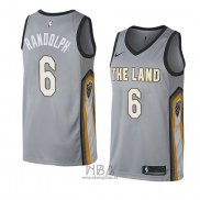 Camiseta Cleveland Cavaliers Levi Randolph NO 6 Ciudad 2018 Gris