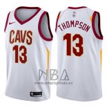 Camiseta Cleveland Cavaliers Tristan Thompson NO 13 Swingman Association 2017-18 Blanco