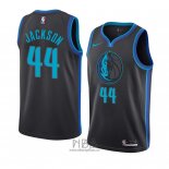 Camiseta Dallas Mavericks Justin Jackson NO 44 Ciudad 2018-19 Azul