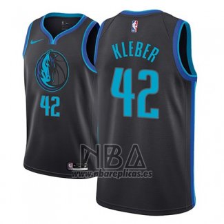 Camiseta Dallas Mavericks Maxi Kleber NO 42 Ciudad 2018-19 Azul