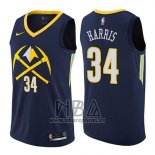 Camiseta Denver Nuggets Devin Harris NO 34 Ciudad 2017-18 Azul