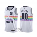 Camiseta Denver Nuggets Personalizada Ciudad Blanco