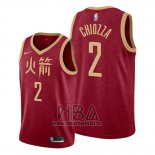 Camiseta Houston Rockets Chris Chiozza NO 2 Ciudad Rojo