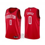 Camiseta Houston Rockets Marquese Chriss NO 0 Earned Rojo