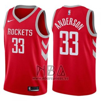 Camiseta Houston Rockets Ryan Anderson NO 33 Swingman 2017-18 Rojo