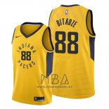 Camiseta Indiana Pacers Goga Bitadze NO 88 Statement Oro