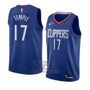 Camiseta Los Angeles Clippers Garrett Temple NO 17 Icon 2018 Azul