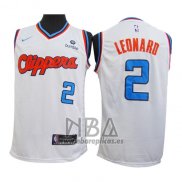 Camiseta Los Angeles Clippers Kawhi Leonard NO 2 2019-20 Blanco