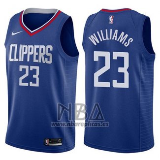 Camiseta Los Angeles Clippers Lou Williams NO 23 Icon 2017-18 Azul