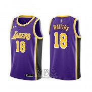 Camiseta Los Angeles Lakers Dion Waiters NO 18 Statement Violeta