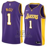 Camiseta Los Angeles Lakers Javale Mcgee NO 1 Statement 2018 Violeta