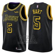 Camiseta Los Angeles Lakers Josh Hart NO 5 Ciudad 2018 Negro