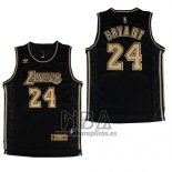 Camiseta Los Angeles Lakers Kobe Bryant NO 24 Negro2