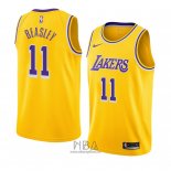 Camiseta Los Angeles Lakers Michael Beasley NO 11 Icon 2018-19 Amarillo