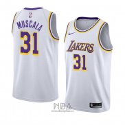 Camiseta Los Angeles Lakers Mike Muscala NO 31 Association 2018-19 Blanco