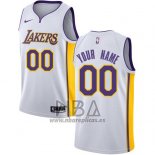 Camiseta Los Angeles Lakers Personalizada 2017-18 Blanco