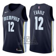 Camiseta Memphis Grizzlies Tyreke Evans NO 12 Icon 2017-18 Azul