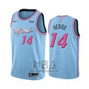 Camiseta Miami Heat Tyler Herro NO 14 Ciudad Azul