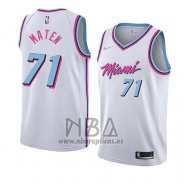 Camiseta Miami Heat Yante Maten NO 71 Ciudad 2018 Blanco