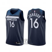 Camiseta Minnesota Timberwolves James Johnson NO 16 Icon Azul