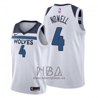 Camiseta Minnesota Timberwolves Jaylen Nowell NO 4 Association Blanco