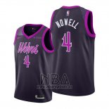 Camiseta Minnesota Timberwolves Jaylen Nowell NO 4 Ciudad Violeta