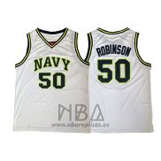 Camiseta Navy David Robinson NO 50 Blanco