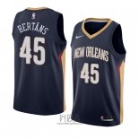 Camiseta New Orleans Pelicans Dairis Bertans NO 45 Icon 2018 Azul