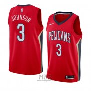 Camiseta New Orleans Pelicans Stanley Johnson NO 3 Statement 2018 Rojo