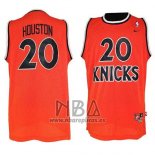 Camiseta New York Knicks Allan Houston NO 20 Retro Naranja