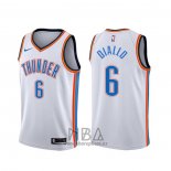 Camiseta Oklahoma City Thunder Hamidou Diallo NO 6 Association Blanco