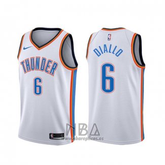 Camiseta Oklahoma City Thunder Hamidou Diallo NO 6 Association Blanco