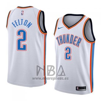 Camiseta Oklahoma City Thunder Raymond Felton NO 2 Association 2018 Blanco