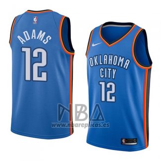 Camiseta Oklahoma City Thunder Steven Adams NO 12 Icon 2017-18 Azul