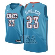 Camiseta Oklahoma City Thunder Terrance Ferguson NO 23 Ciudad 2018-19 Azul