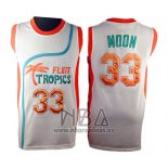 Camiseta Pelicula Flint Tropscs Jackie Moon NO 33 Blanco