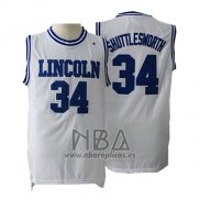 Camiseta Pelicula Lincoln Jesus Shuttlesworth NO 34 Blanco