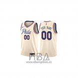 Camiseta Philadelphia 76ers Personalizada Ciudad 2018 Crema