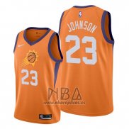 Camiseta Phoenix Suns Cameron Johnson NO 23 Statement Naranja