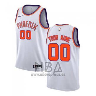 Camiseta Phoenix Suns Personalizada Hardwood Classic 2017-18 Blanco