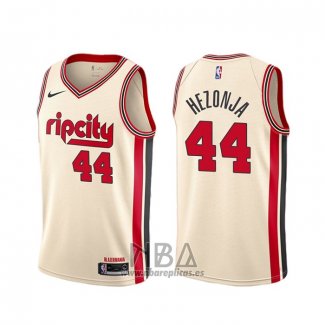 Camiseta Portland Trail Blazers Mario Hezonja NO 44 Ciudad 2019-20 Crema